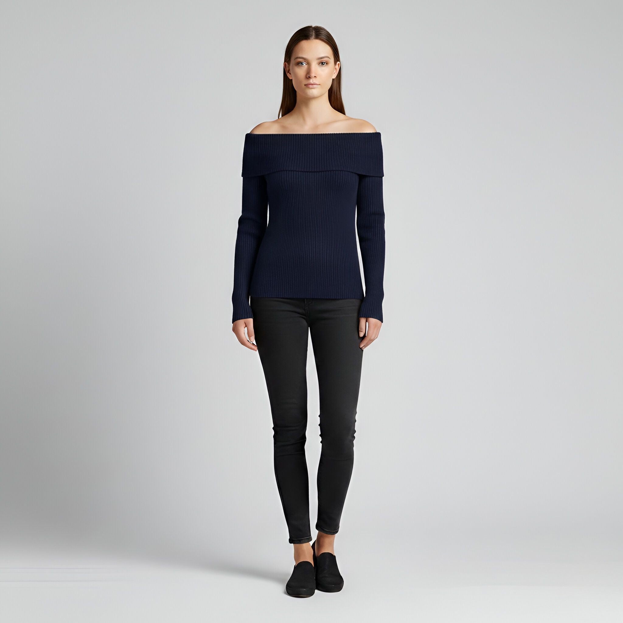 Nora - Stylish Off-Shoulder Sweater