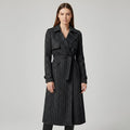 Ava - Trendy checkered trenchcoat