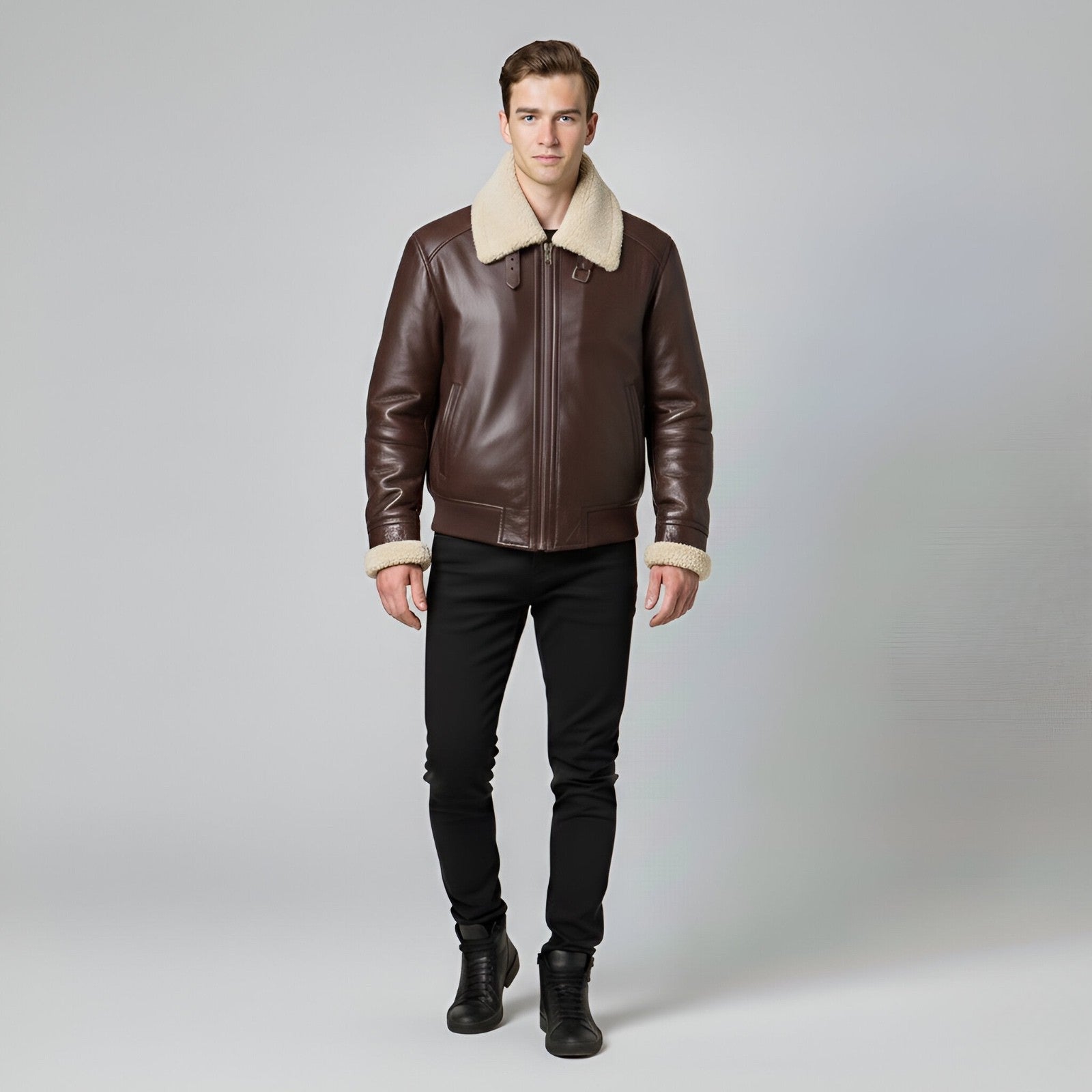 Christian - Warm Comfortable Leather Jacket